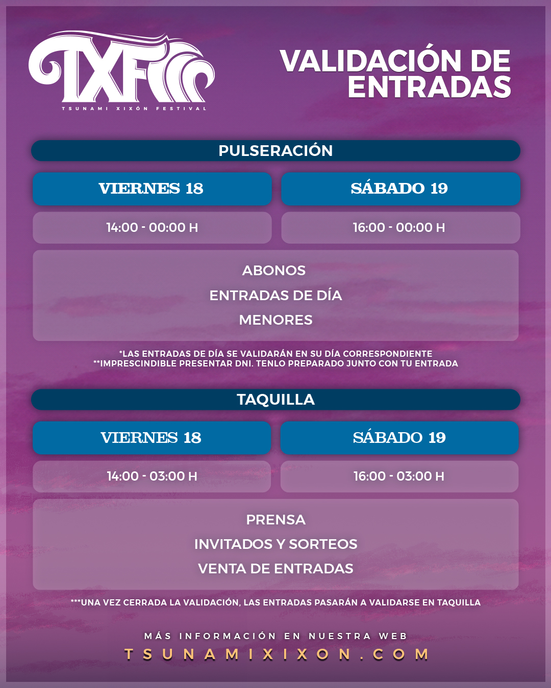 validacion de entradas